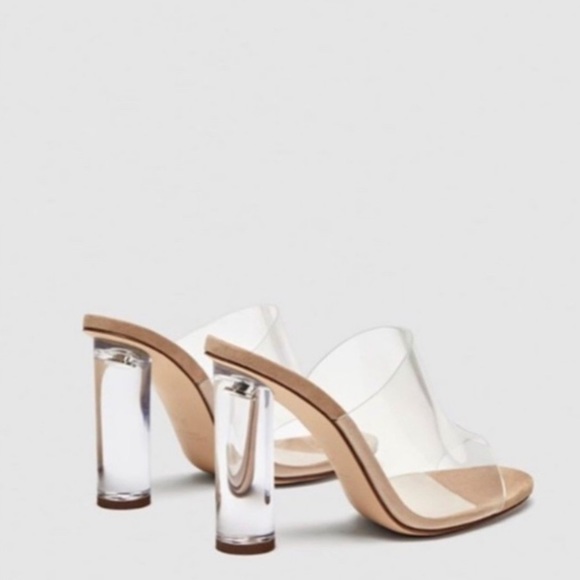 zara clear mules